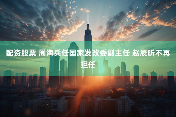 配资股票 周海兵任国家发改委副主任 赵辰昕不再担任