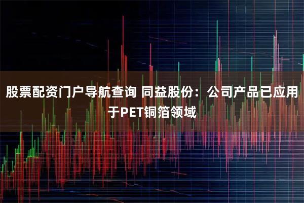 股票配资门户导航查询 同益股份：公司产品已应用于PET铜箔领域